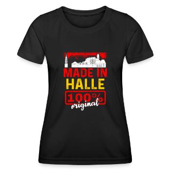 Kiel - Frauen Funktions-T-Shirt - Schwarz - Vorne - AI Model Female 172 light (172cm)