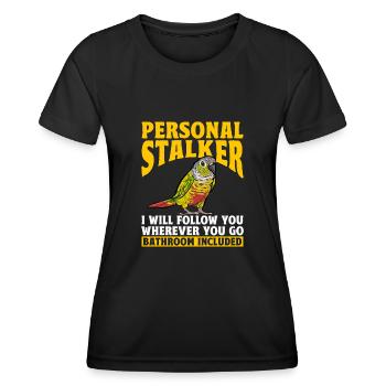 Molinasittich Perroquet Oiseau Perruche du Soleil - T-shirt sport Femme - noir - Devant - AI Model Female 172 light (172cm)