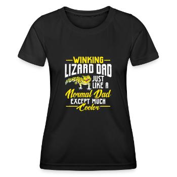 Leopard Gecko Lizard Reptiles Herpetologist - Women's Functional T-Shirt - black - Front - AI Model Female 172 light (172cm)