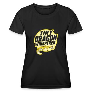 Leopard Gecko Lizard Reptiles Herpetologist - Women's Functional T-Shirt - black - Front - AI Model Female 172 light (172cm)