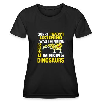 Leopard Gecko Lizard Reptiles Herpetologist - Women's Functional T-Shirt - black - Front - AI Model Female 172 light (172cm)