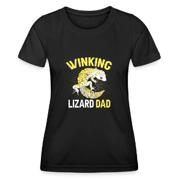 Leopard Gecko Lizard Reptiles Herpetologist - Women's Functional T-Shirt - black - Front - AI Model Female 172 light (172cm)