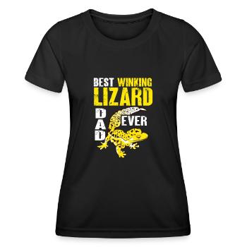 Leopard Gecko Lizard Reptiles Herpetologist - Women's Functional T-Shirt - black - Front - AI Model Female 172 light (172cm)