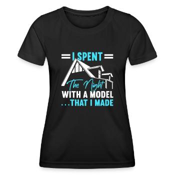 Architect Art Architecture Designer - Women's Functional T-Shirt - black - Front - AI Model Female 172 light (172cm)
