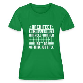 Architekt Kunst Architektur Designer - Frauen Funktions-T-Shirt - Kelly Green - Vorne - AI Model Female 172 dark (172cm)
