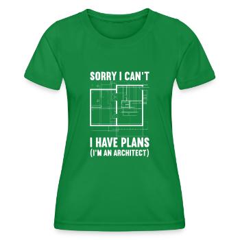 Architekt Kunst Architektur Designer - Frauen Funktions-T-Shirt - Kelly Green - Vorne - AI Model Female 172 dark (172cm)