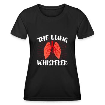 The Lung Lung Doctor Respiratory Therapy - Frauen Funktions-T-Shirt - Schwarz - Vorne - AI Model Female 172 light (172cm)