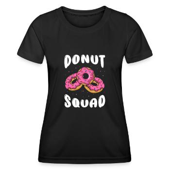 Donut Squad - Frauen Funktions-T-Shirt - Schwarz - Vorne - AI Model Female 172 light (172cm)