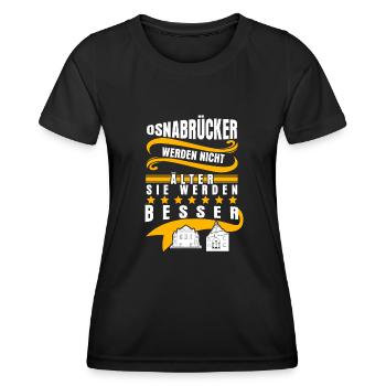 Osnabrück Stadt Osnabrücker - Frauen Funktions-T-Shirt - Schwarz - Vorne - AI Model Female 172 light (172cm)
