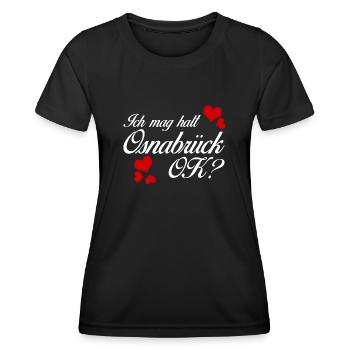 Osnabrücker Ich mag Osnabrück - Frauen Funktions-T-Shirt - Schwarz - Vorne - AI Model Female 172 light (172cm)