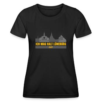 Lüneburg Urlaub Lüneburger - Frauen Funktions-T-Shirt - Schwarz - Vorne - AI Model Female 172 light (172cm)