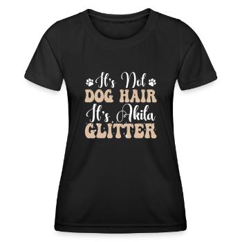 Akita Inu américain - T-shirt sport Femme - noir - Devant - AI Model Female 172 light (172cm)