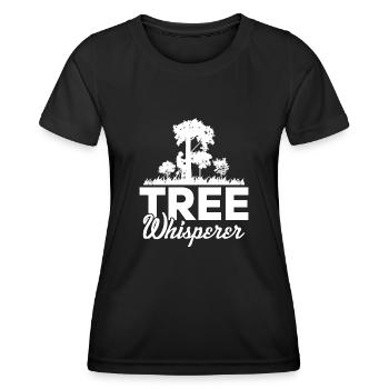 Grimpeur Arboriculteur Bûcheron Arboriculteur - T-shirt sport Femme - noir - Devant - AI Model Female 172 light (172cm)