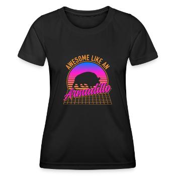 Cadeau de tatou Dicton drôle - T-shirt sport Femme - noir - Devant - AI Model Female 172 light (172cm)