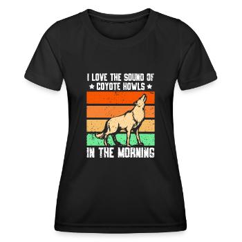 Chasseurs de coyotes - T-shirt sport Femme - noir - Devant - AI Model Female 172 light (172cm)