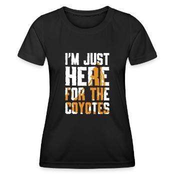 Chasseurs de coyotes - T-shirt sport Femme - noir - Devant - AI Model Female 172 light (172cm)