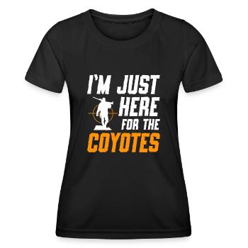 Chasseurs de coyotes - T-shirt sport Femme - noir - Devant - AI Model Female 172 light (172cm)