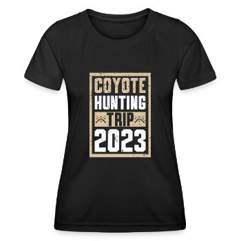 Chasseurs de coyotes - T-shirt sport Femme - noir - Devant - AI Model Female 172 light (172cm)