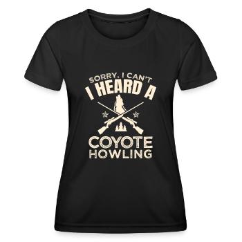 Chasseurs de coyotes - T-shirt sport Femme - noir - Devant - AI Model Female 172 light (172cm)