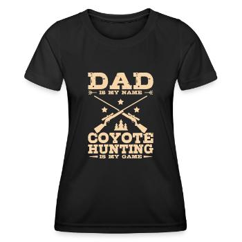 Chasseurs de coyotes - T-shirt sport Femme - noir - Devant - AI Model Female 172 light (172cm)