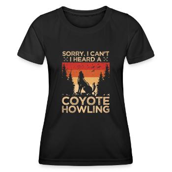 Chasseurs de coyotes - T-shirt sport Femme - noir - Devant - AI Model Female 172 light (172cm)