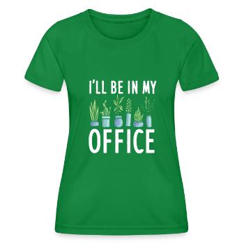 Gartenarbeit Gärtner Hobbygärtner Landschaftsbau - Frauen Funktions-T-Shirt - Kelly Green - Vorne - AI Model Female 172 dark (172cm)