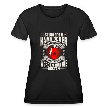 Brandschutzbeauftragter nur die Besten - Frauen Funktions-T-Shirt - Schwarz - Vorne - AI Model Female 172 light (172cm)