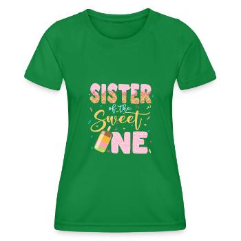 Eiscreme Liebhaber Geschwister Sprüche Schwester - Frauen Funktions-T-Shirt - Kelly Green - Vorne - AI Model Female 172 dark (172cm)