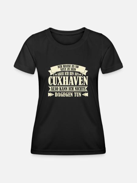 Cuxhavener Spruch Witz Cuxhaven - Frauen Funktions-T-Shirt - Schwarz