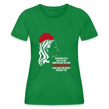 Schwarzwald Spruch mit Bollenhut - Frauen Funktions-T-Shirt - Kelly Green - Vorne - AI Model Female 172 dark (172cm)
