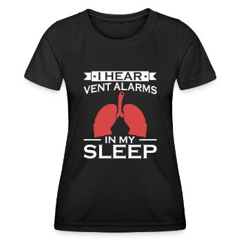 Respiratory therapists Respiratory therapist Occupational therapists - Women's Functional T-Shirt - black - Front - AI Model Female 172 light (172cm)