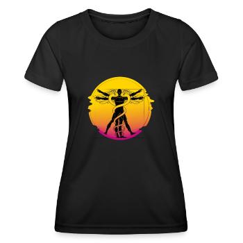 Homéopathie Médecine alternative, Soins infirmiers holistiques - T-shirt sport Femme - noir - Devant - AI Model Female 172 light (172cm)