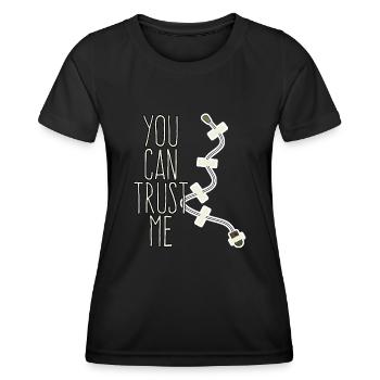 Interceptor Trust me Spy Mikofon - Women's Functional T-Shirt - black - Front - AI Model Female 172 light (172cm)