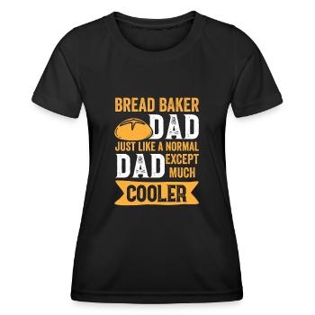 Bread Baking Baker Bakery Sourdough - Women's Functional T-Shirt - black - Front - AI Model Female 172 light (172cm)