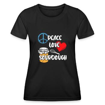 Bread Baking Baker Bakery Sourdough - Women's Functional T-Shirt - black - Front - AI Model Female 172 light (172cm)