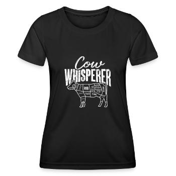 Fleischerei Metzger Fleischer Metzgerei Geschenk - Frauen Funktions-T-Shirt - Schwarz - Vorne - AI Model Female 172 light (172cm)
