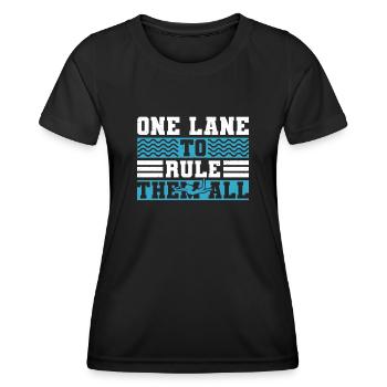 Eine Bahn, Um Sie Alle Zu Beherrschen - Frauen Funktions-T-Shirt - Schwarz - Vorne - AI Model Female 172 light (172cm)