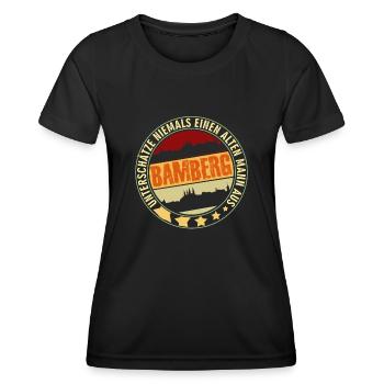 Bamberg Witz für den Mann Bamberger - Frauen Funktions-T-Shirt - Schwarz - Vorne - AI Model Female 172 light (172cm)
