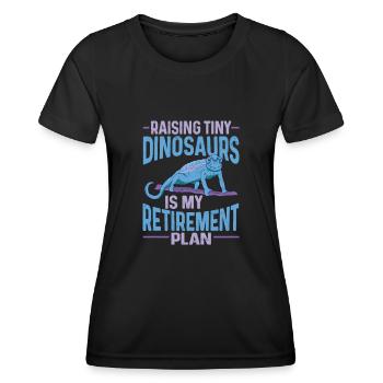 Herpétologiste des reptiles lézards caméléons - T-shirt sport Femme - noir - Devant - AI Model Female 172 light (172cm)
