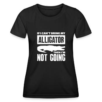 Alligator Alligator Crocodile Crocodile - T-shirt sport Femme - noir - Devant - AI Model Female 172 light (172cm)