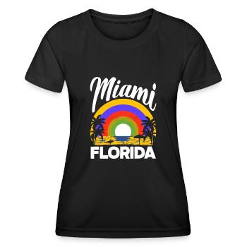 Florida - Women's Functional T-Shirt - black - Front - AI Model Female 172 light (172cm)