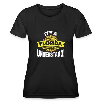 Florida - Women's Functional T-Shirt - black - Front - AI Model Female 172 light (172cm)