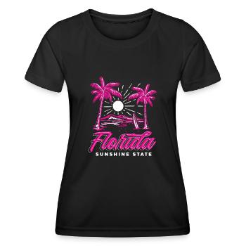 Florida - Women's Functional T-Shirt - black - Front - AI Model Female 172 light (172cm)
