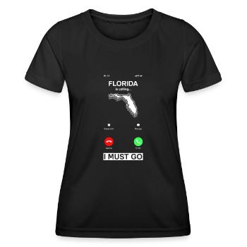 Florida - Women's Functional T-Shirt - black - Front - AI Model Female 172 light (172cm)