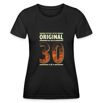 30th birthday 30 years Lustiger Spruch zum 30. - Women's Functional T-Shirt - black - Front - AI Model Female 172 light (172cm)