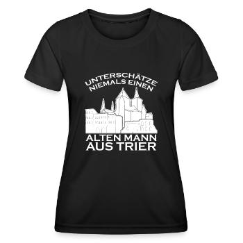 Trier Spruch Trierer - Frauen Funktions-T-Shirt - Schwarz - Vorne - AI Model Female 172 light (172cm)