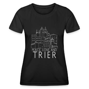 Trierer Witz Trier - Frauen Funktions-T-Shirt - Schwarz - Vorne - AI Model Female 172 light (172cm)