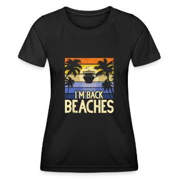 Kreuzfahrt Kreuzfahrtschiff Urlaub Meer - Frauen Funktions-T-Shirt - Schwarz - Vorne - AI Model Female 172 light (172cm)