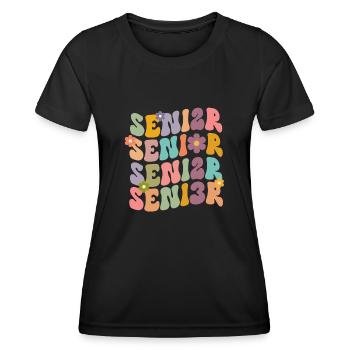 Retro Senior 2023 Back to School Class Of 2023 - Frauen Funktions-T-Shirt - Schwarz - Vorne - AI Model Female 172 light (172cm)