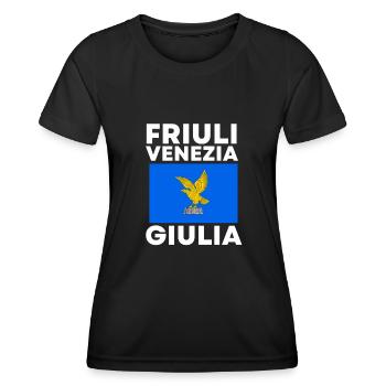 Venise Gondole Italie Venise - T-shirt sport Femme - noir - Devant - AI Model Female 172 light (172cm)